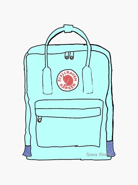 Рюкзак сбоку вектор