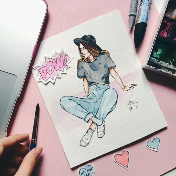 Скетчбук рисунки для начинающих