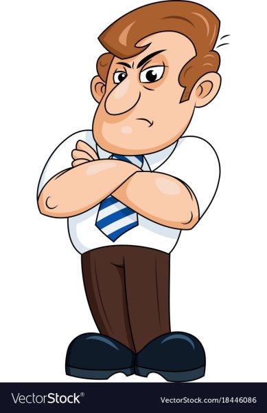 Сердитый мультяшный