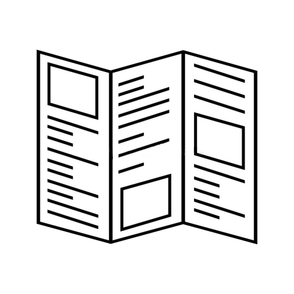 Рекламный буклет иконка