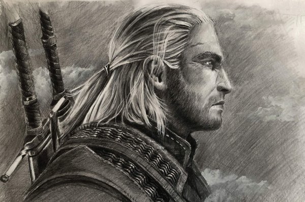 Геральд Ведьмак вектор