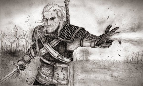 Геральт из Ривии Ведьмак 3 Грифон