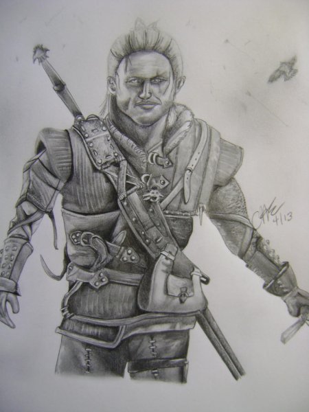 Тату Ведьмак Геральт