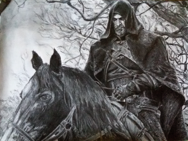 Ведьмак 3 рисованая картина