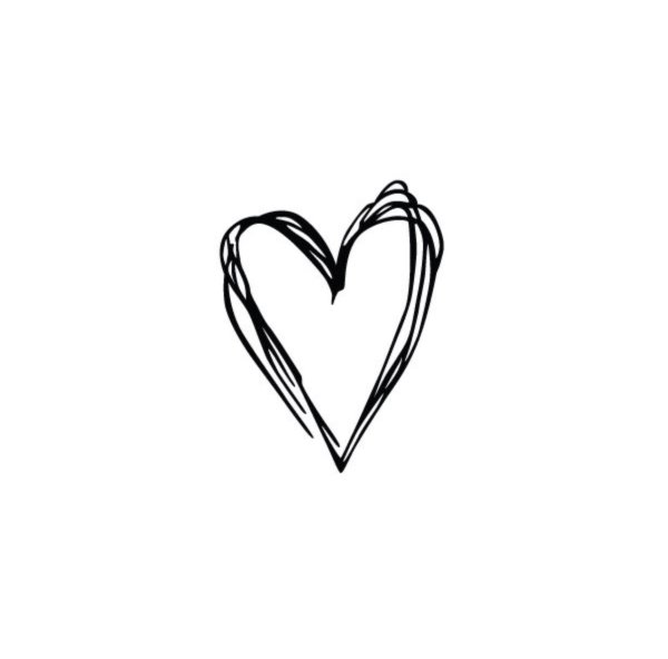 Маленькие сердечки для срисовки