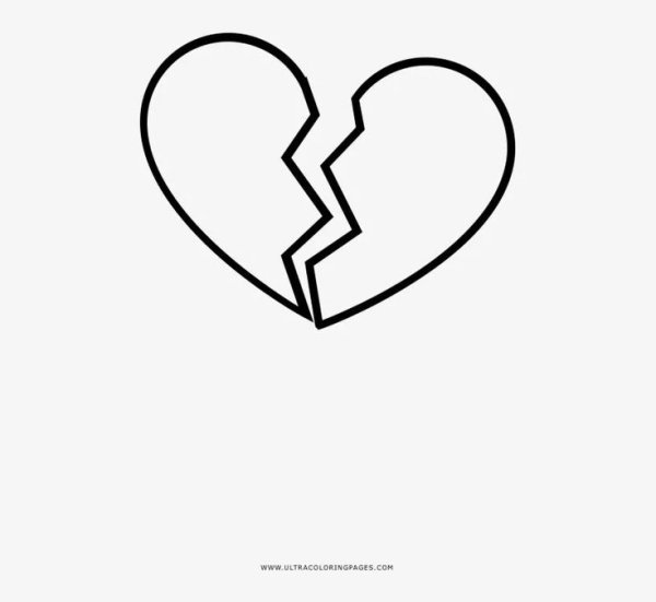 Трафарет маленького сердечка