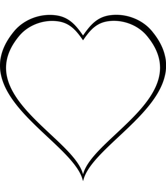 Контур разбитого сердца