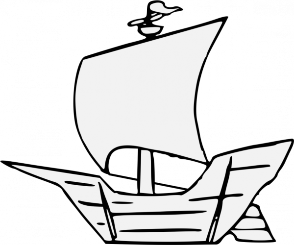 Корабль рисунок карандашом для детей