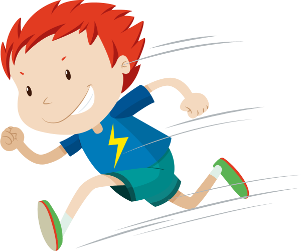 Быстро бегающий мальчик