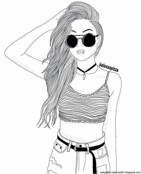 Мультяшная девочка в шапке