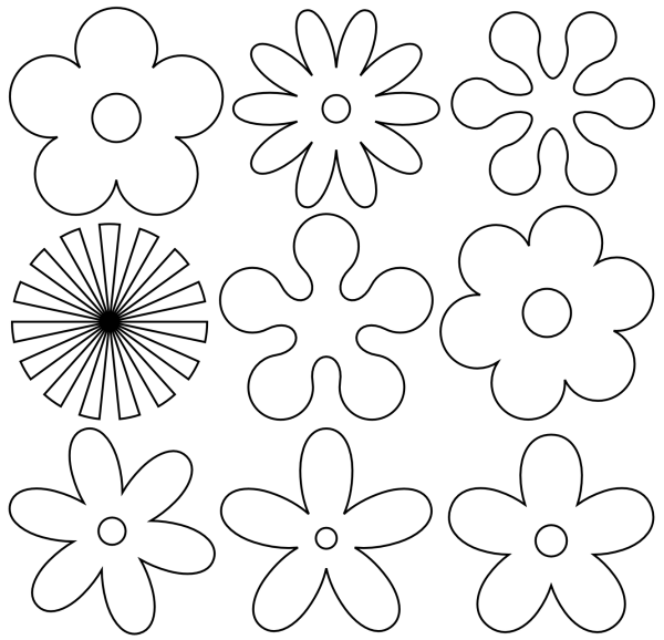 Трафарет "цветы"