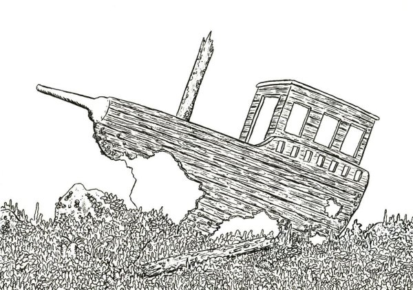 Кораблекрушение раскраска для детей