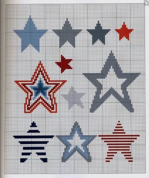 Звездочка вышивка крестиком