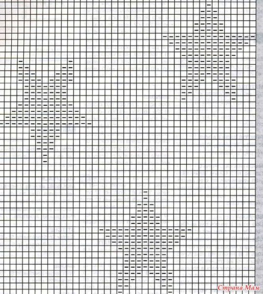 Жаккард звезды спицами