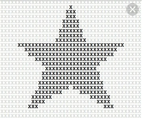 Схема вышивки звезда