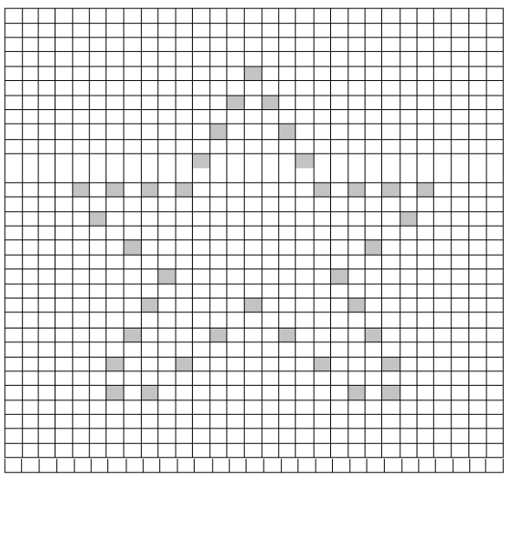 Звезда спицами схема