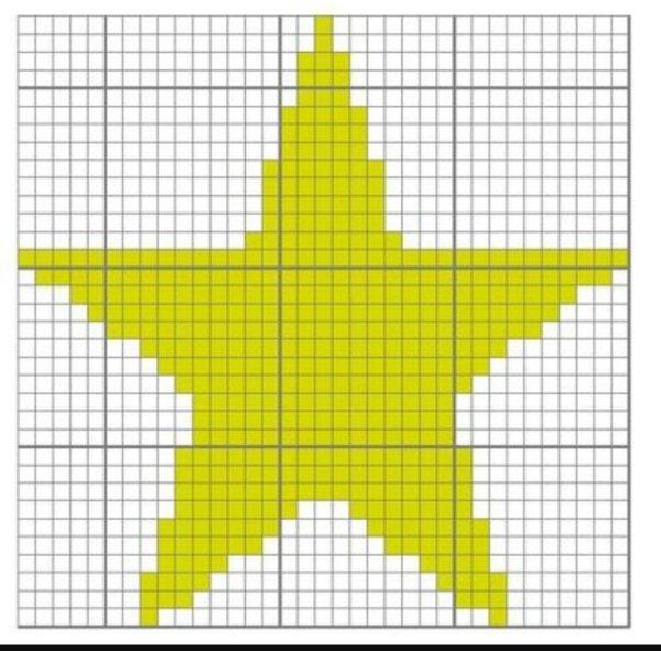 Схема вышивки звезда