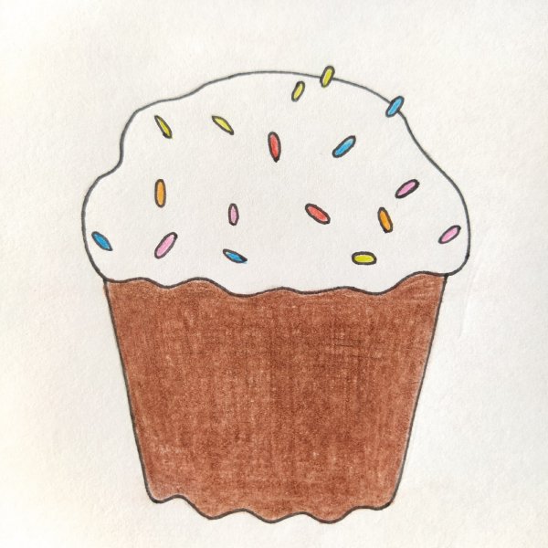 Раскраска кулича на Пасху