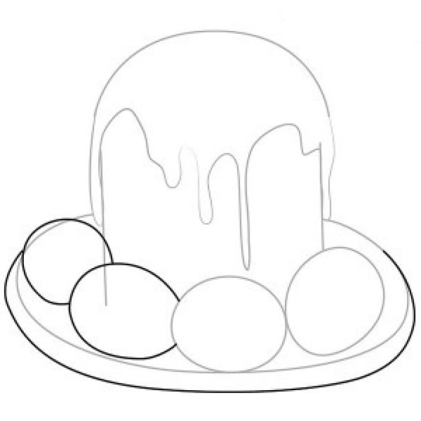 Кулич шаблон