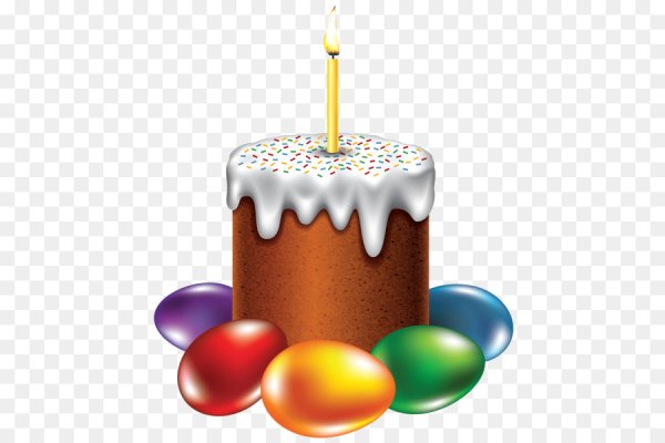 Пасхальный кулич рисунок