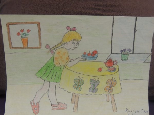 Мамины помощники рисование