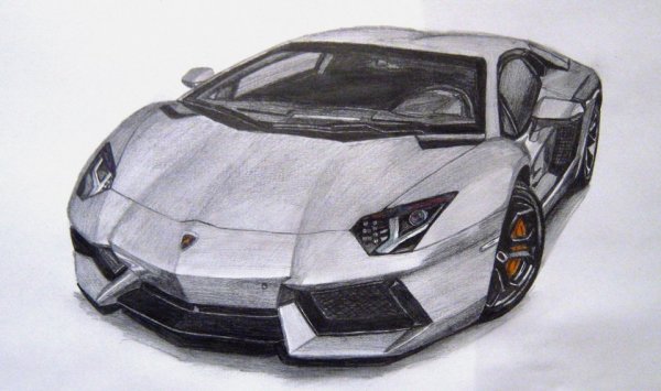 Ламборгини карандашом