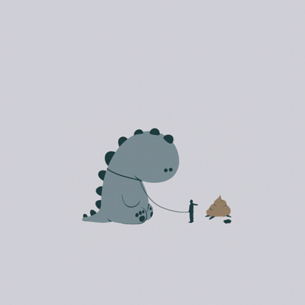 Динозавр Минимализм эскиз