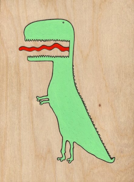 Маленький динозавр эскиз