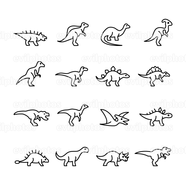 Динозаврик Минимализм