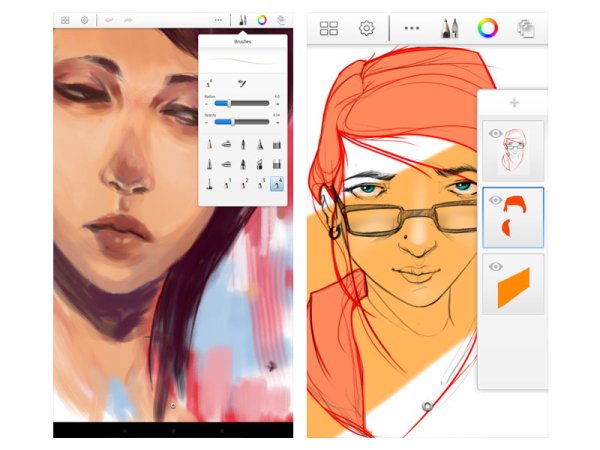 Рисунки в приложении скетчбук