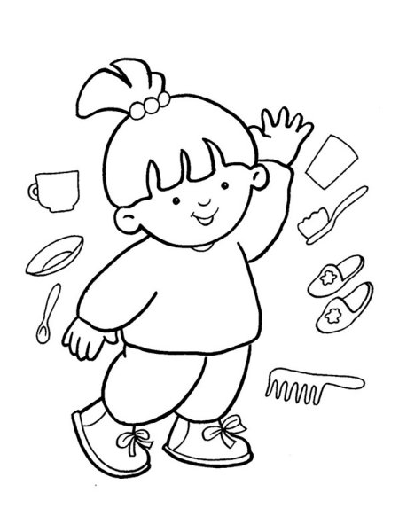 Человечек раскраска для детей