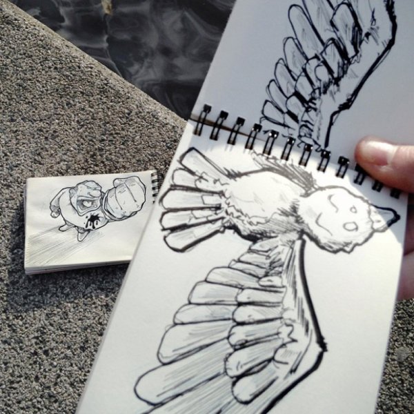 Необычные рисунки легко