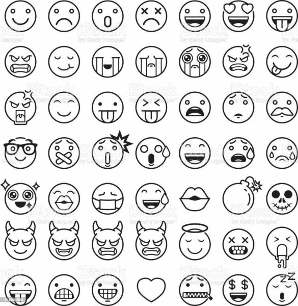 Смайлики цветные