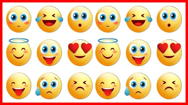 Маленькие наклейки смайлики