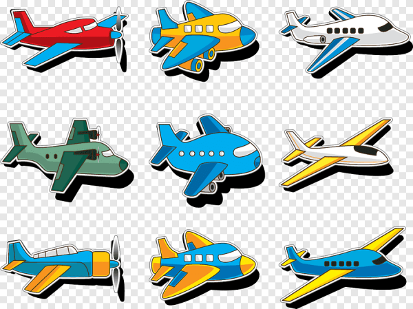 Самолет мультяшный