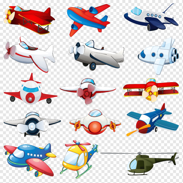 Самолет вектор для детей