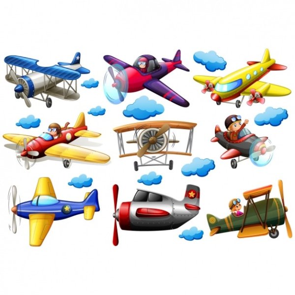 Картинки для детей самолетов несколько на одной