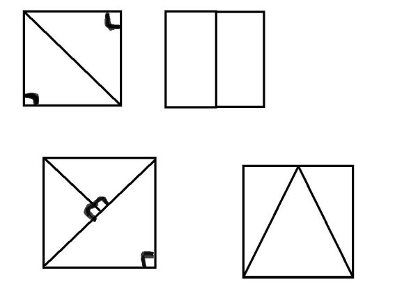 Квадрат из треугольников