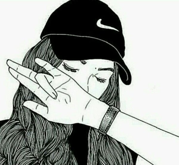 Нарисовать девушку в кепке