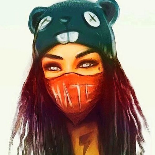 Девушка бандитка арт