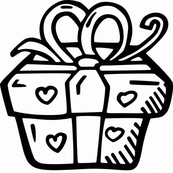 Иконка нарисованный подарок