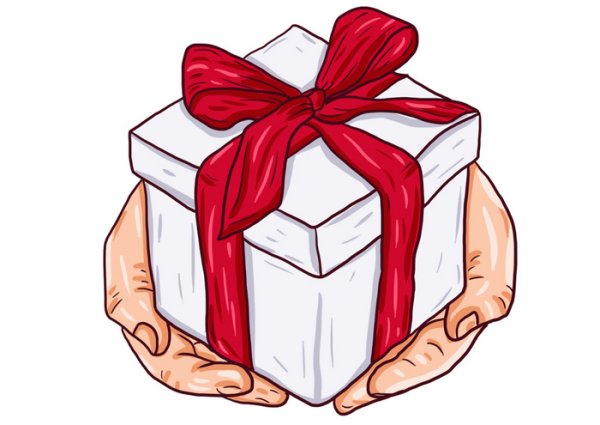 Подарок раскраска