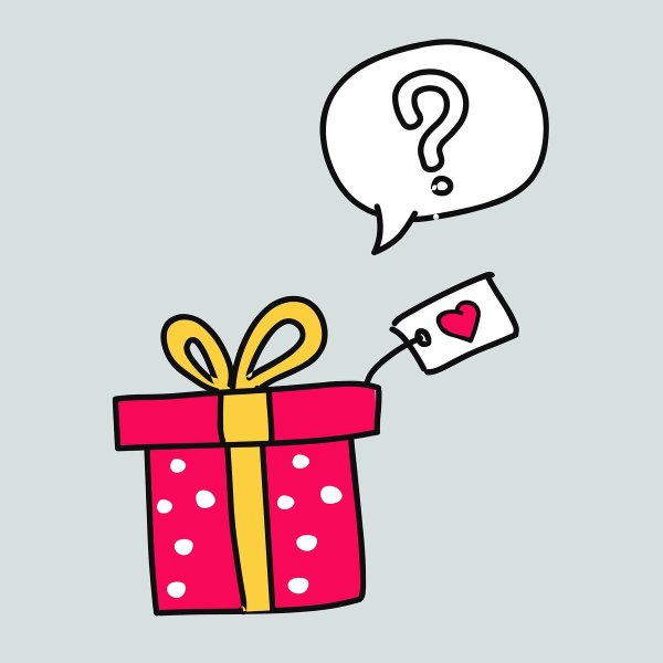 Подарок раскраска