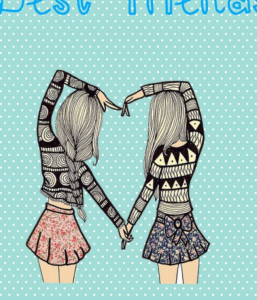 Рисунки на др подруге легкие