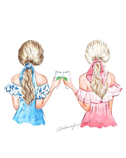 Рисунок на день рождения подруге