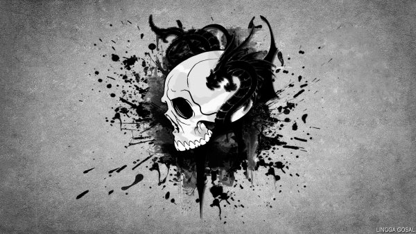 Роза черно белая