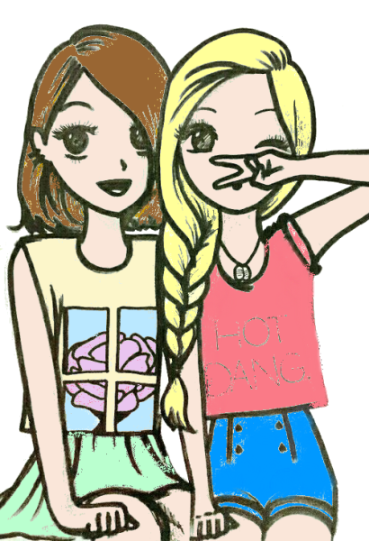 Рисунки подруги карандашом для срисовки