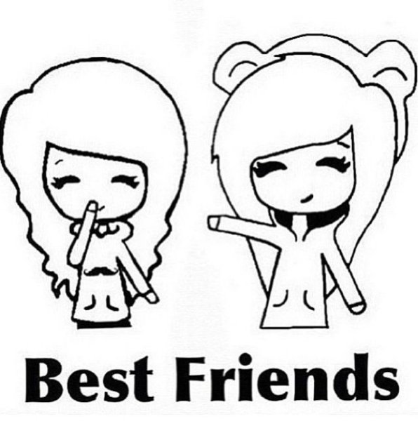 Рисунки на др подруге легкие