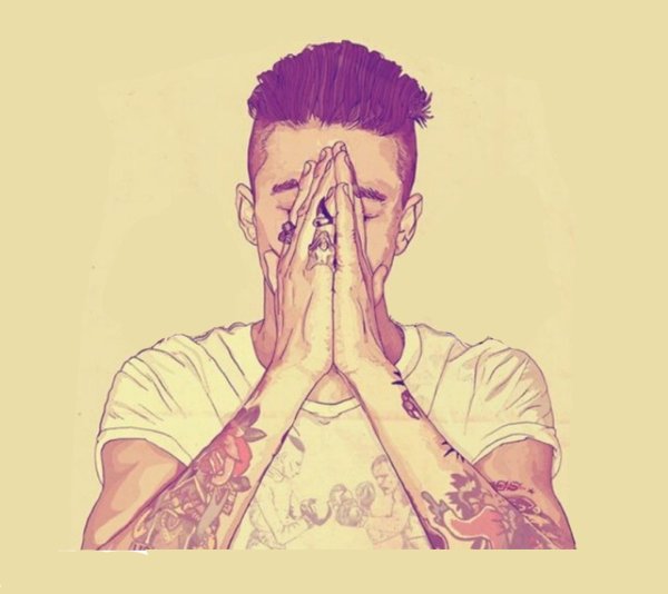 Нарисовать человека в капюшоне