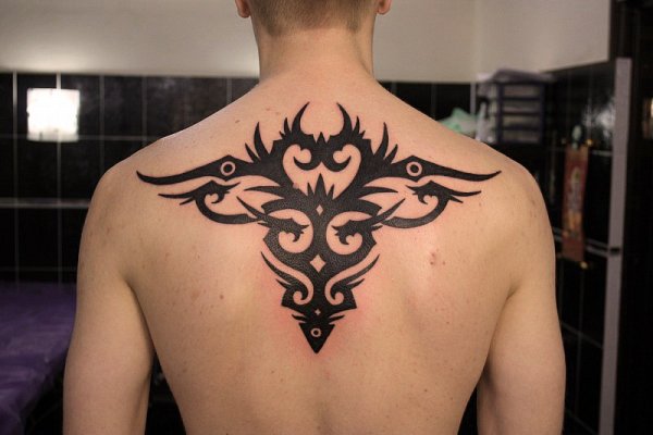 Узоры на спине мужские